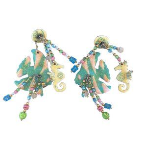 Lunch at the Ritz 88 Earrings Whimsical Costume Jewelry
